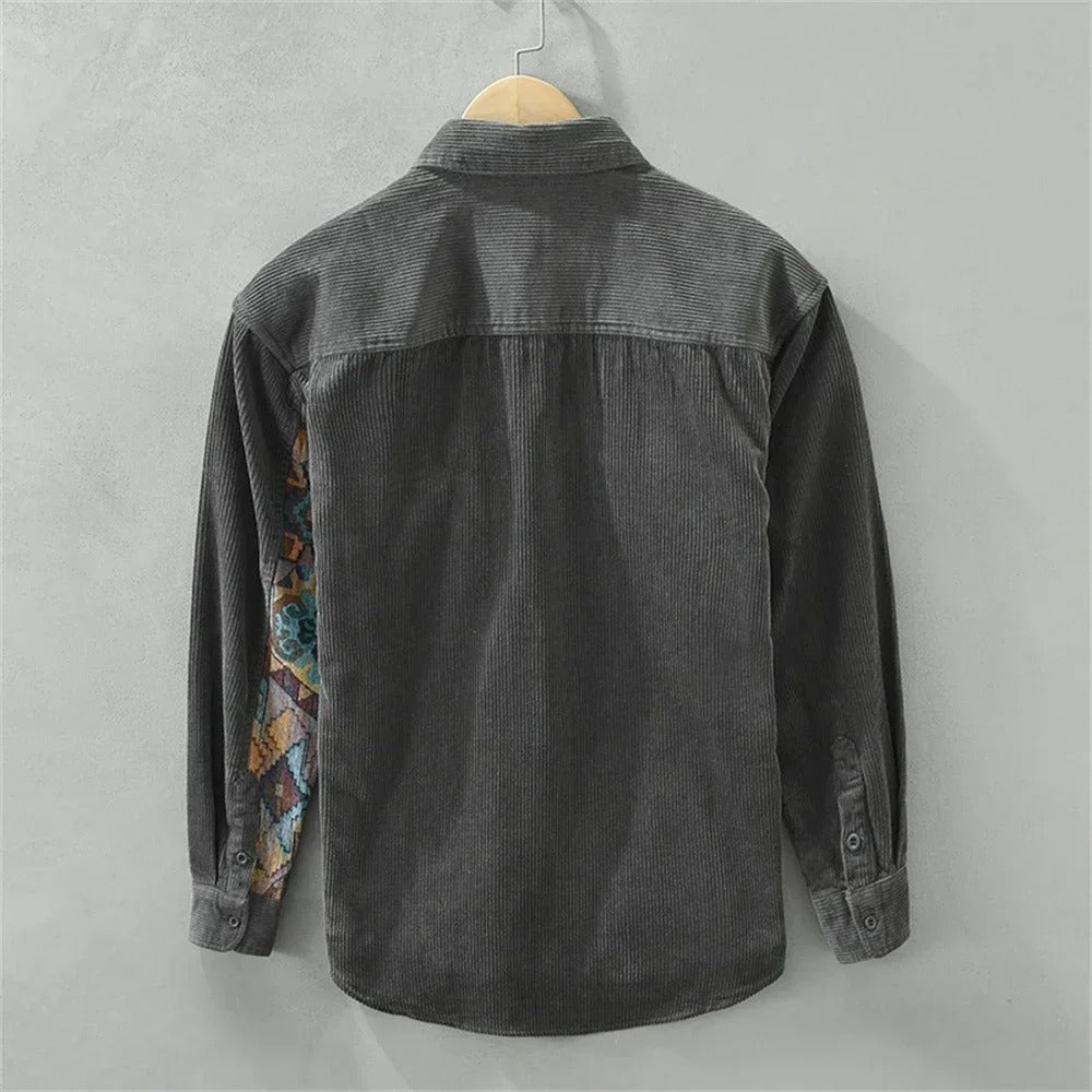 Camicia in velluto a coste Patch-Theory