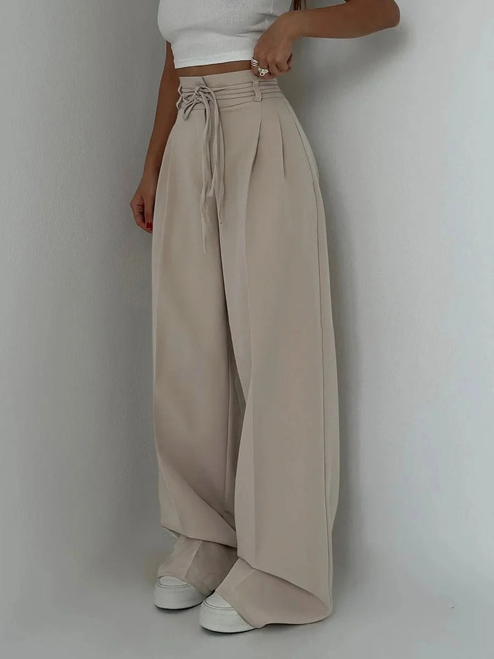 Pantalon décontracté à lacets