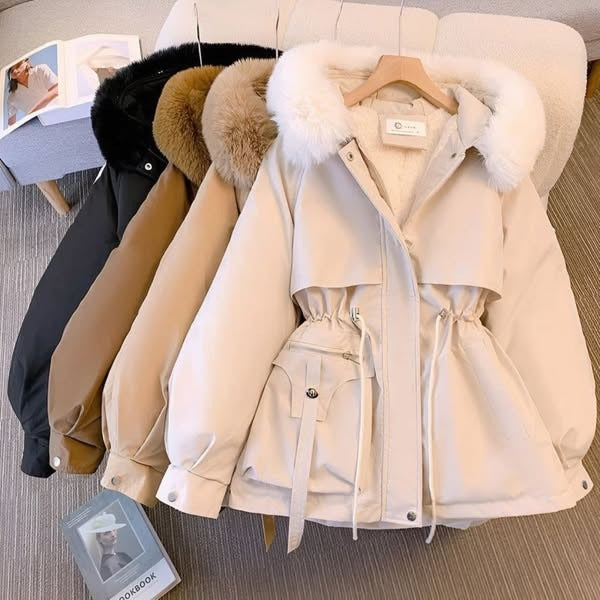 Parka à capuche pour femmes