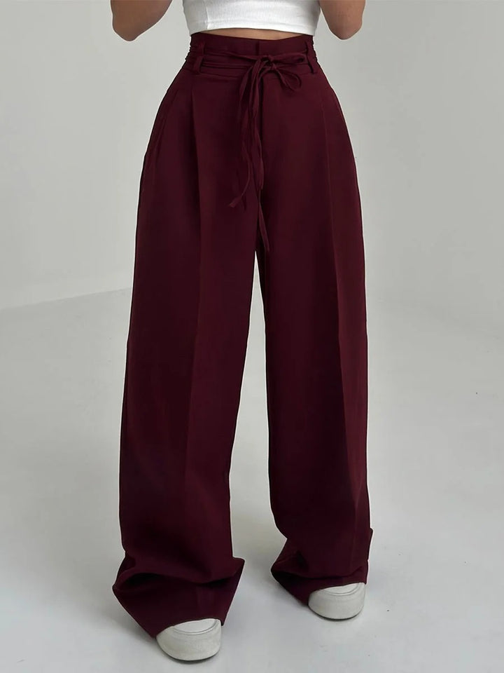 Pantalon décontracté à lacets
