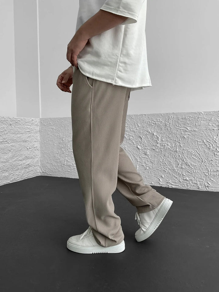 Pantalon Confort en Velours Côtelé