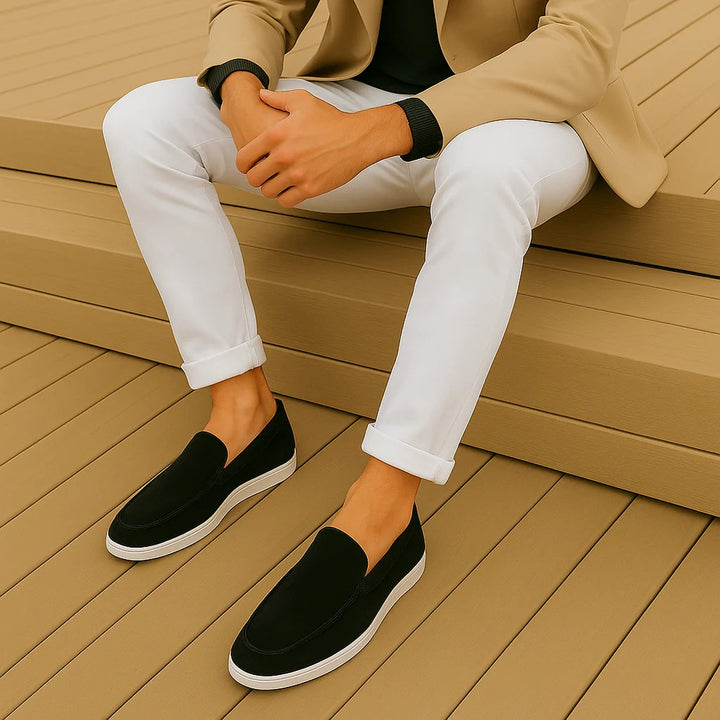 Mocassins élégants en daim