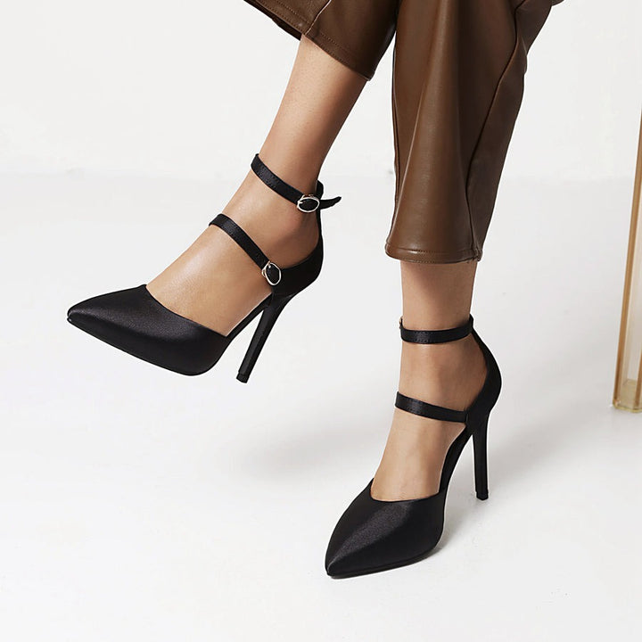 Escarpins en satin