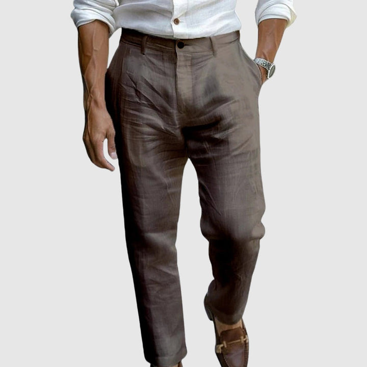 Pantalon en lin de luxe Lorenzo Vitali