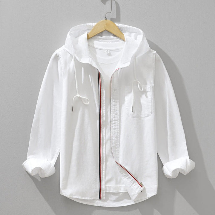 Camicia con cappuccio in lino