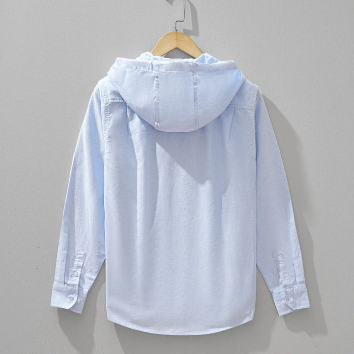 Camicia con cappuccio in lino