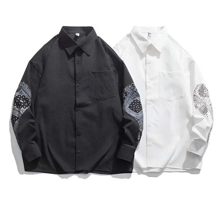 Chemise en coton à motif cachemire