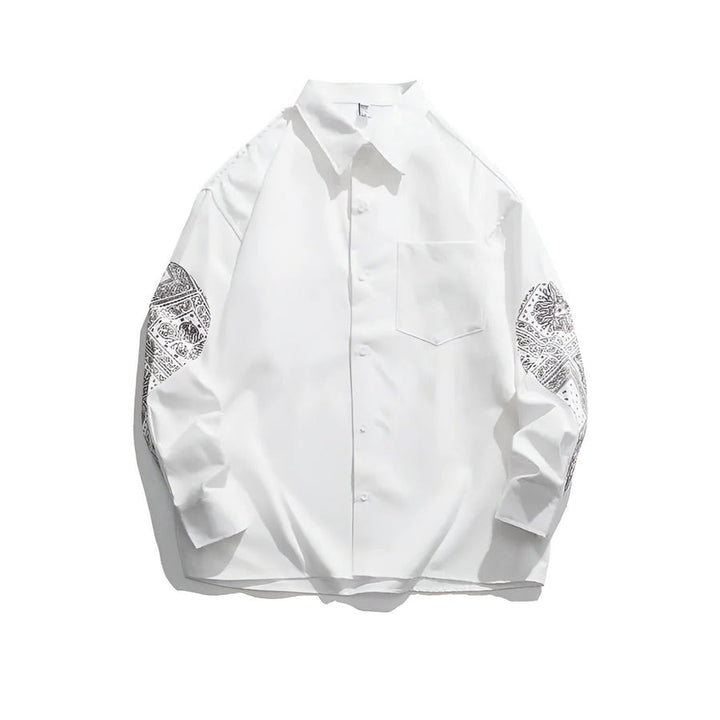 Chemise en coton à motif cachemire