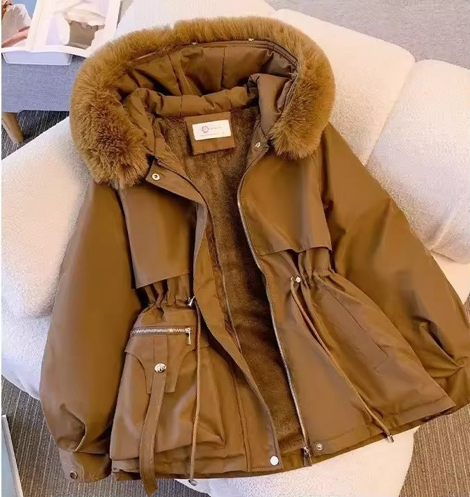 Parka à capuche pour femmes