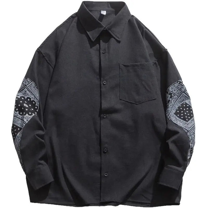 Chemise en coton à motif cachemire