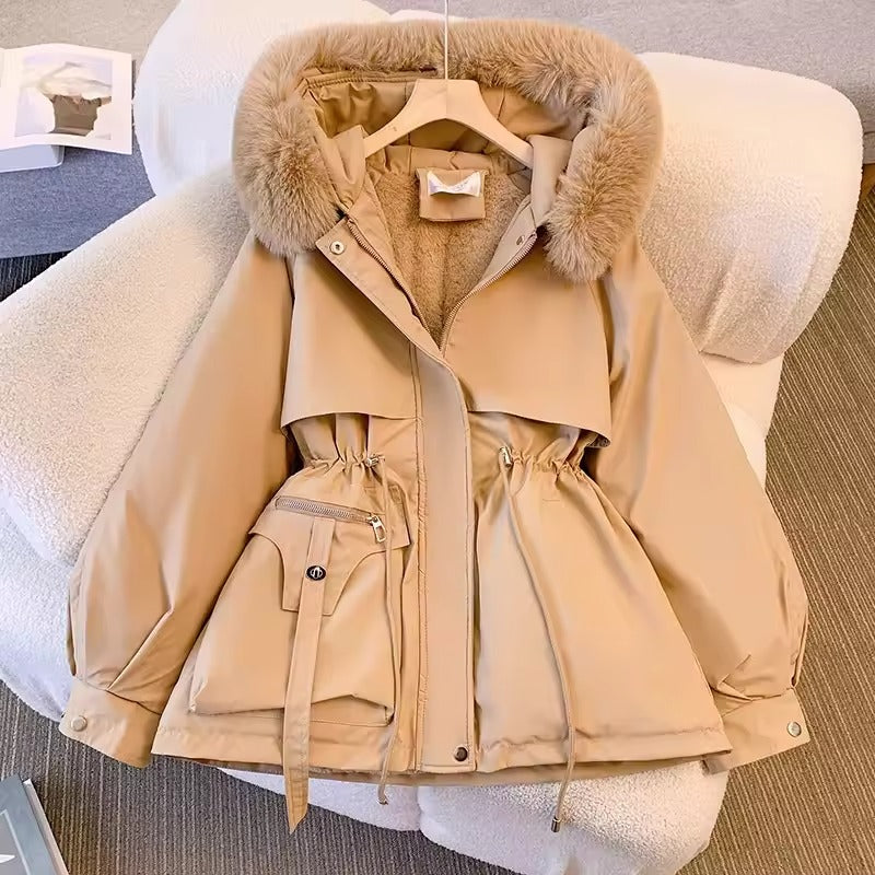 Parka à capuche pour femmes
