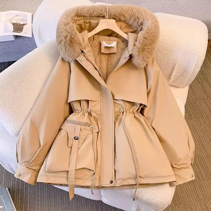 Parka à capuche pour femmes