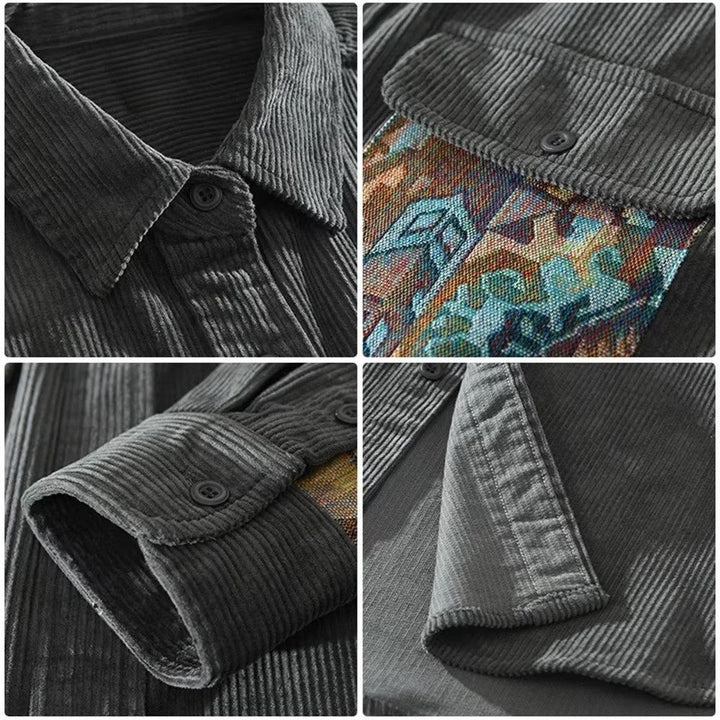Camicia in velluto a coste Patch-Theory