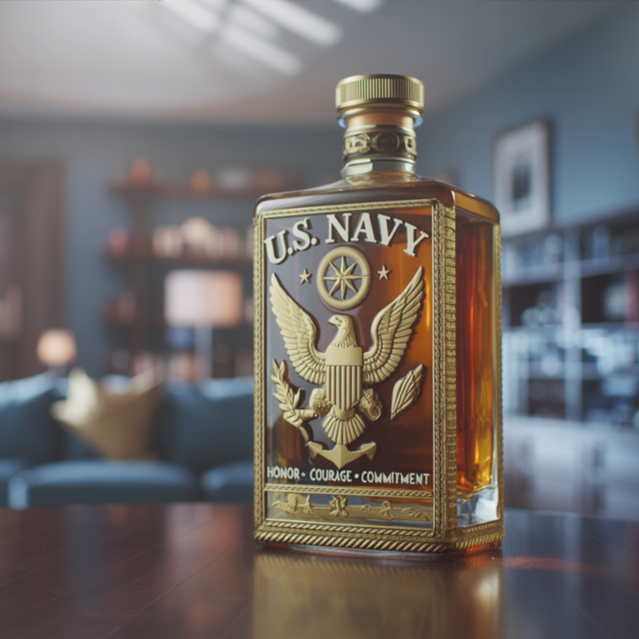Bouteille de Whisky - Édition Marine des États-Unis