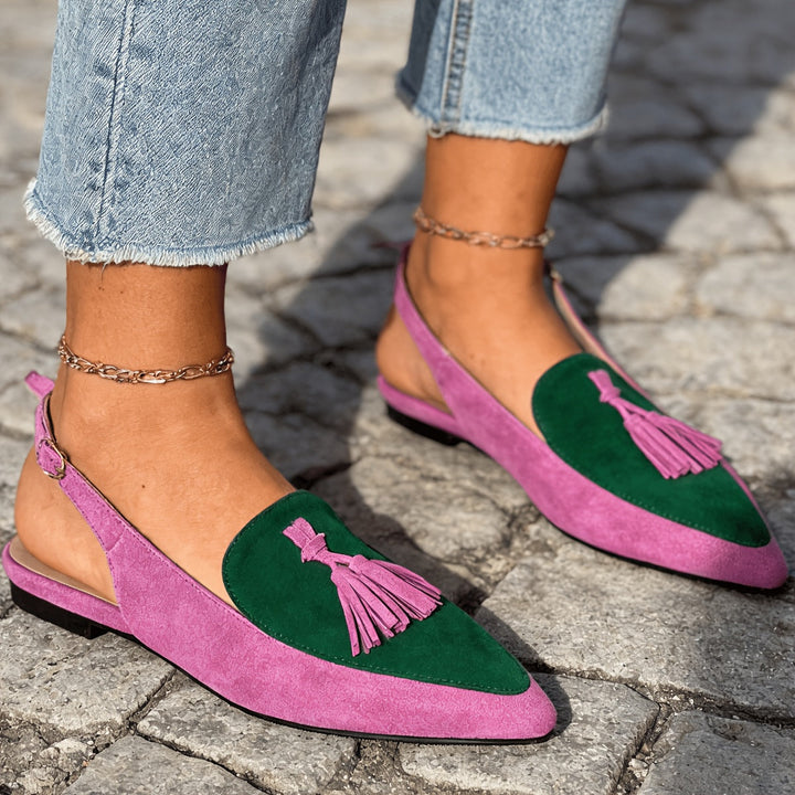 Marisa | Slingback Mules with Tassels