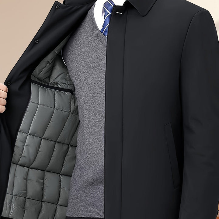 Reversible Collar Zipper Jacket