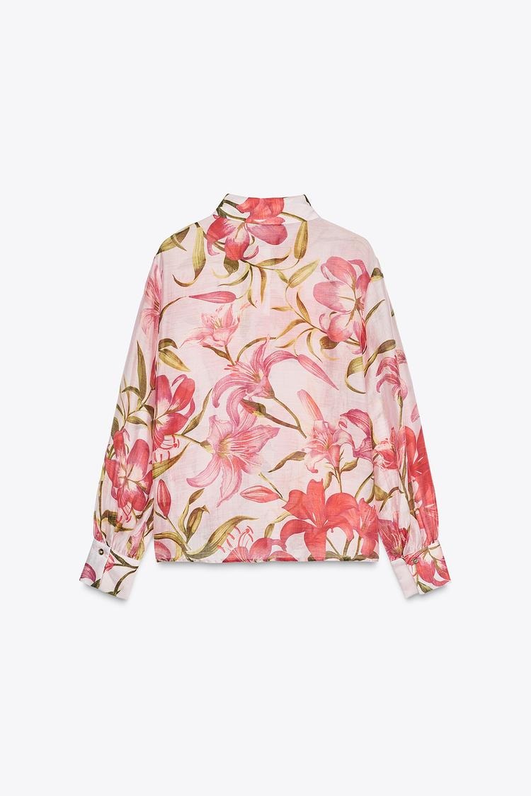 Chemise à imprimé floral