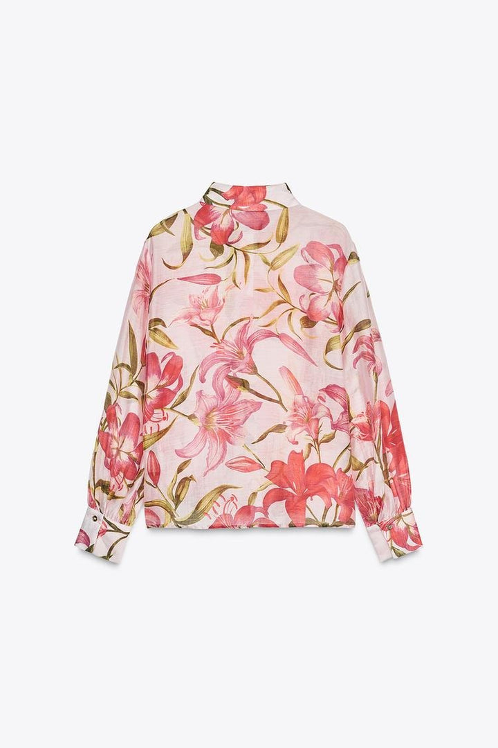 Chemise à imprimé floral