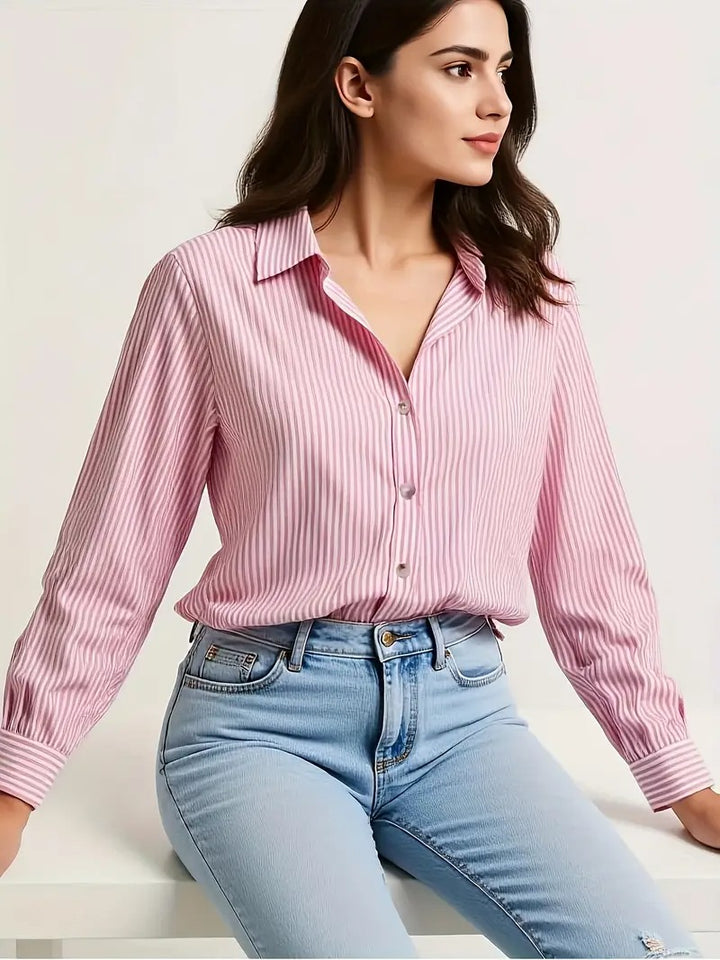 Chemise Élégante à Rayures pour Femme