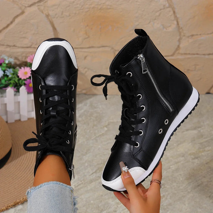 Bottines confort à fermeture éclair