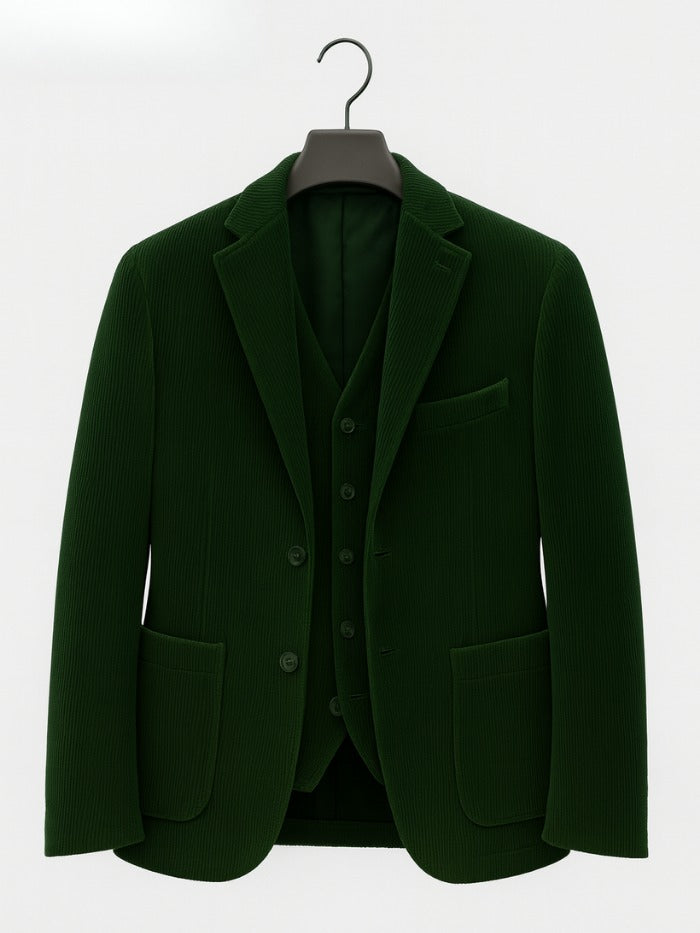 Costume 2 pièces : Blazer et gilet en velours