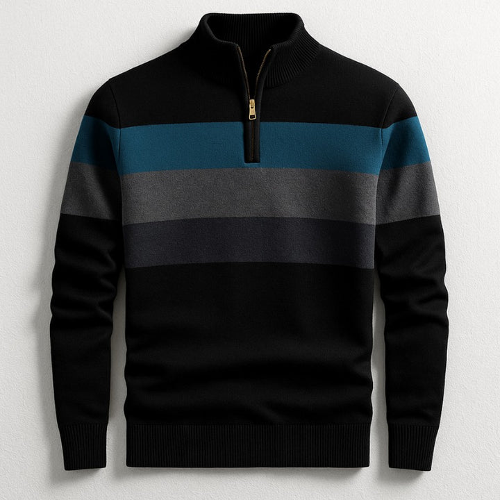 Pull quart de zip à bande