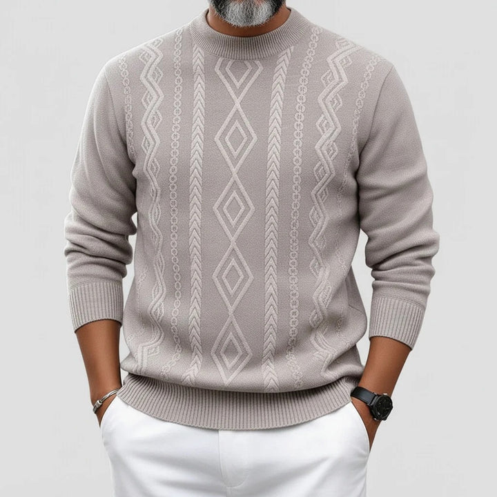 Pulls décontractés pour hommes maille texturée