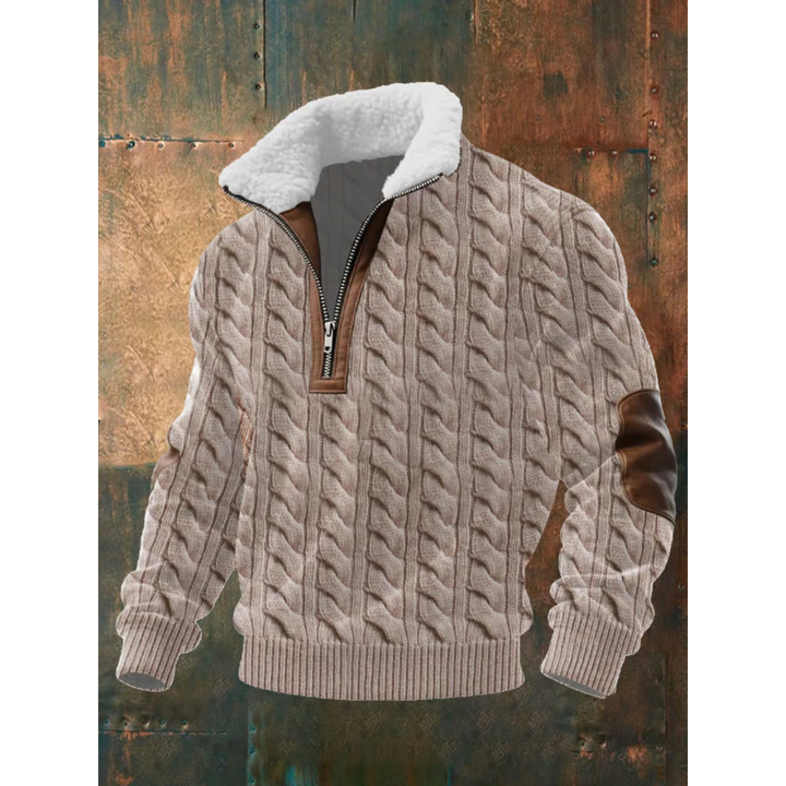 HIGH COLLAR FLEECE PULLOVER