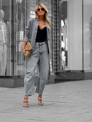 Ensemble denim la tendance de l'automne