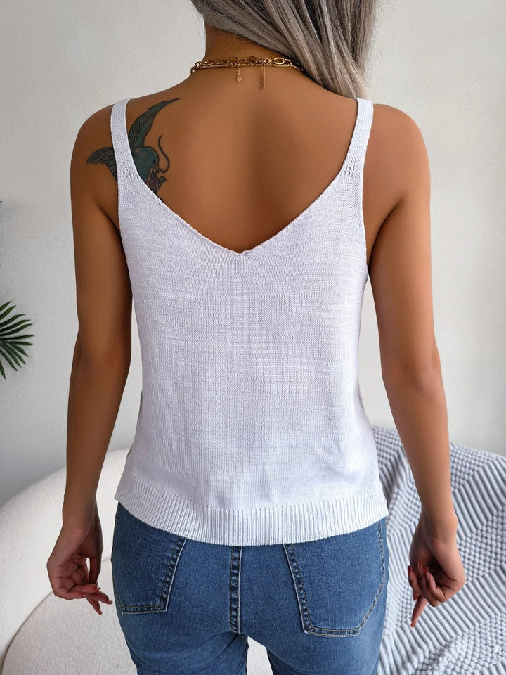 Débardeur en tricot texturé Tulum