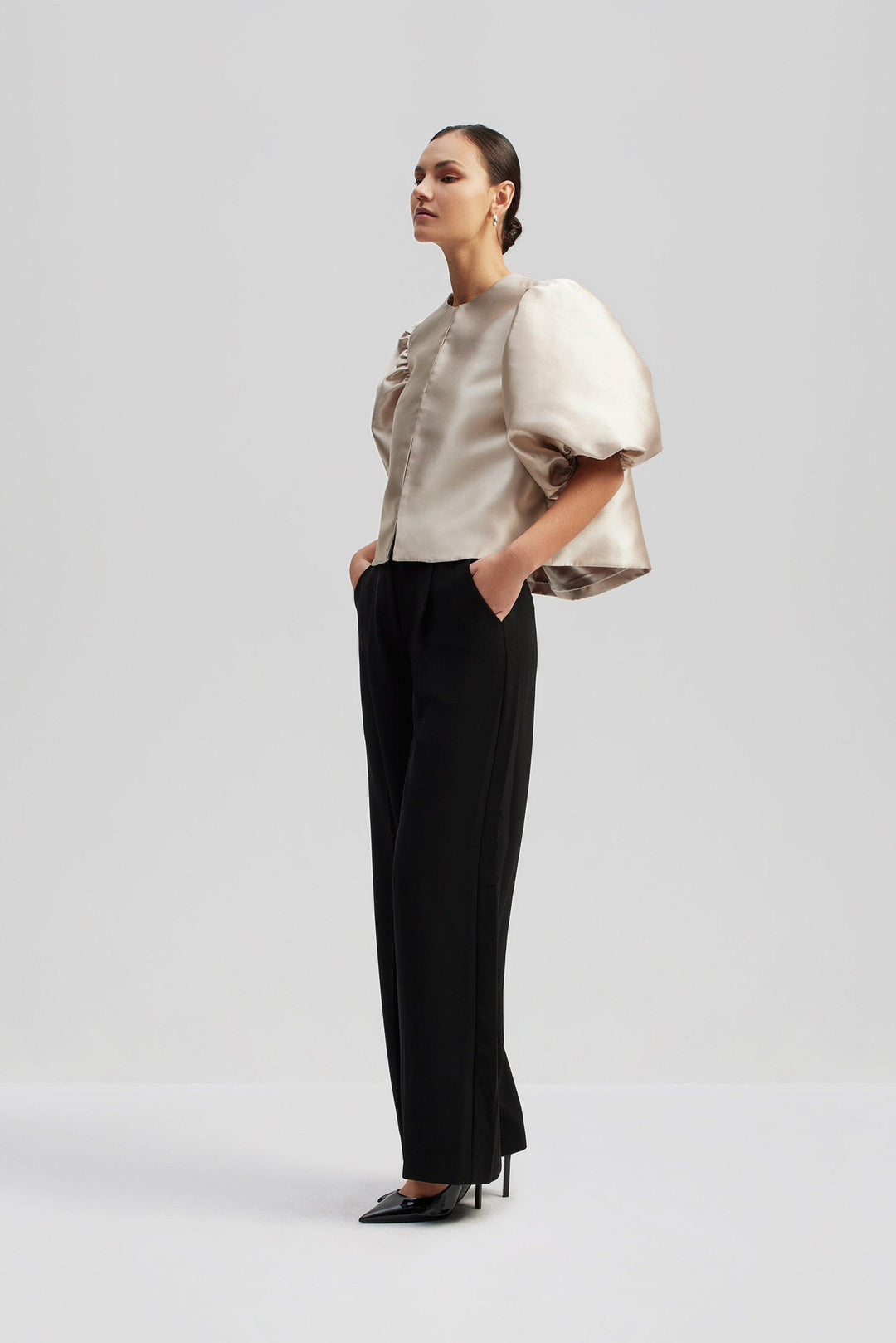 Chemise Cleo – Élégance aérée avec manches ballon