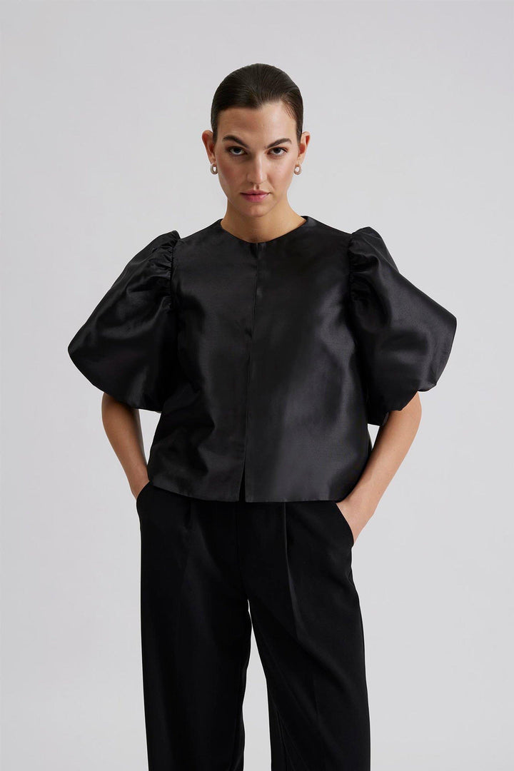 Chemise Cleo – Élégance aérée avec manches ballon