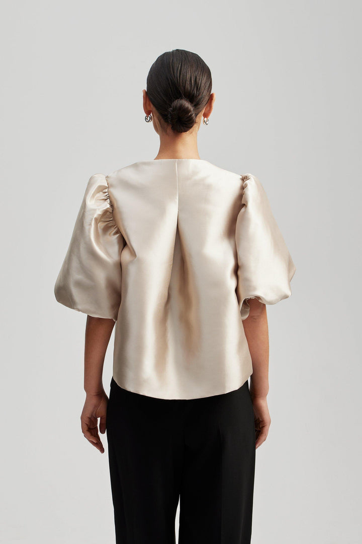 Chemise Cleo – Élégance aérée avec manches ballon