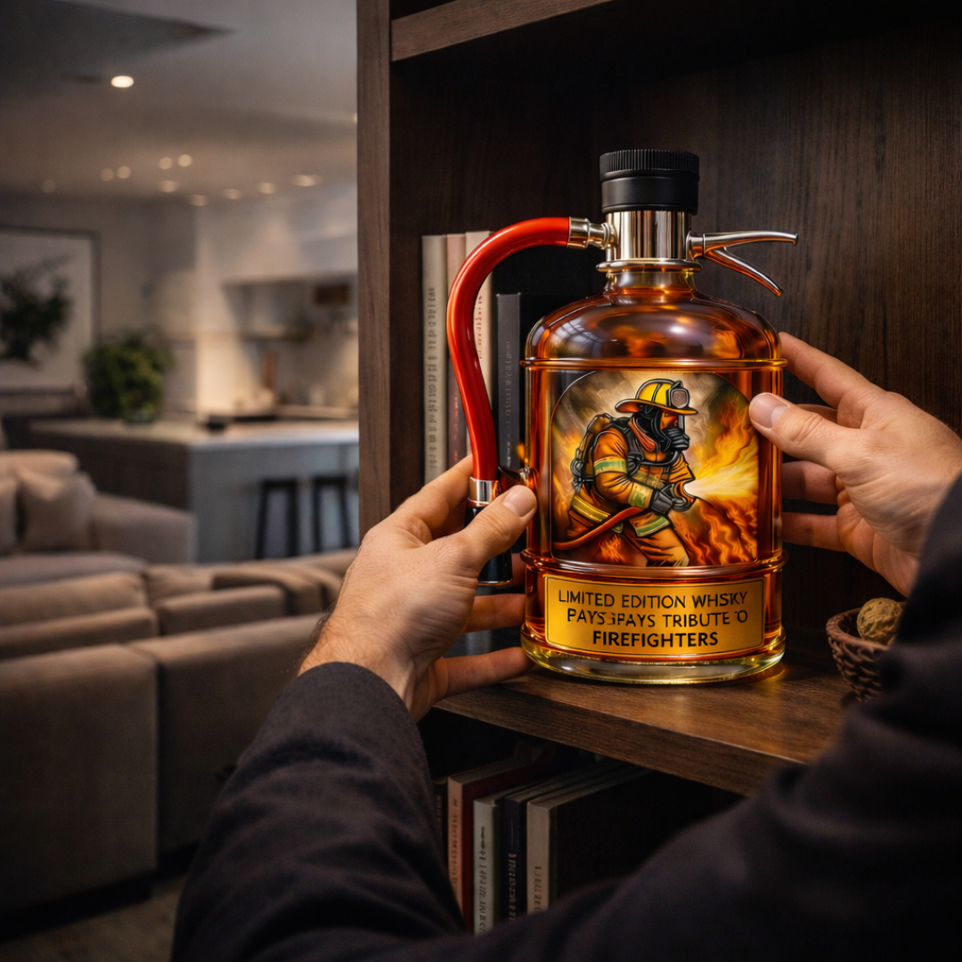 Whiskey Decanter – Fire Extinguisher Edition