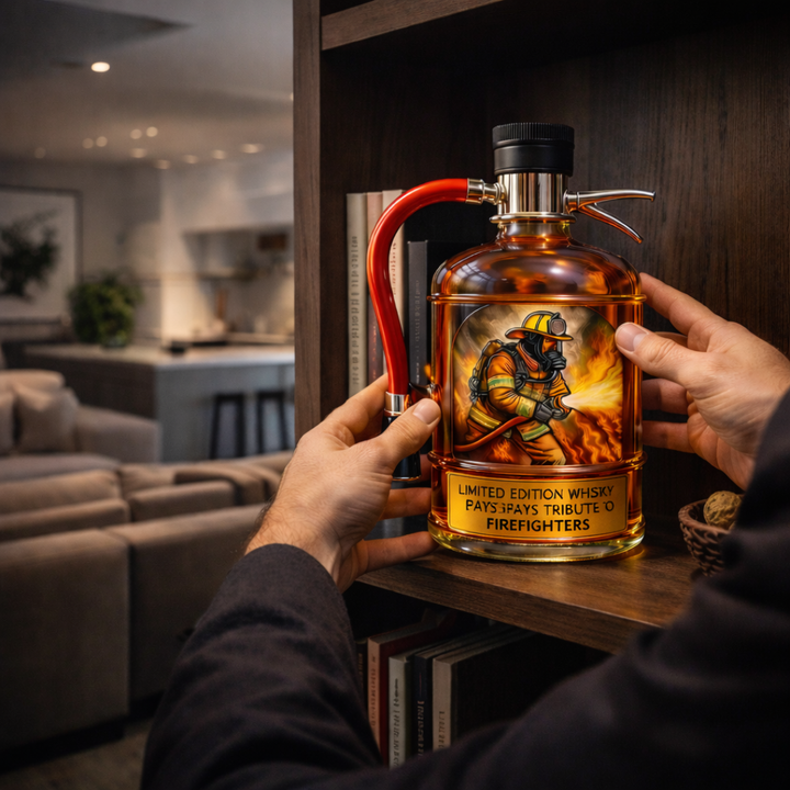 Whiskey Decanter – Fire Extinguisher Edition