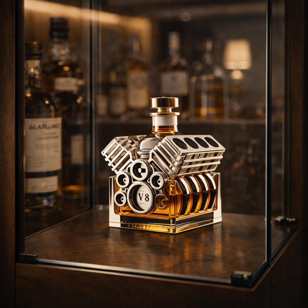 Whiskey Decanter – V8 Engine Edition