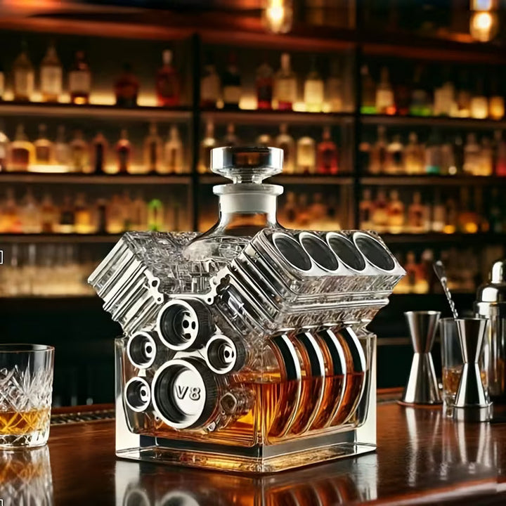 Whiskey Decanter – V8 Engine Edition