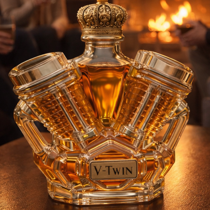 Whiskey Decanter – V-Twin Edition