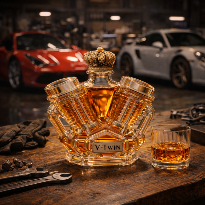 Whiskey Decanter – V-Twin Edition