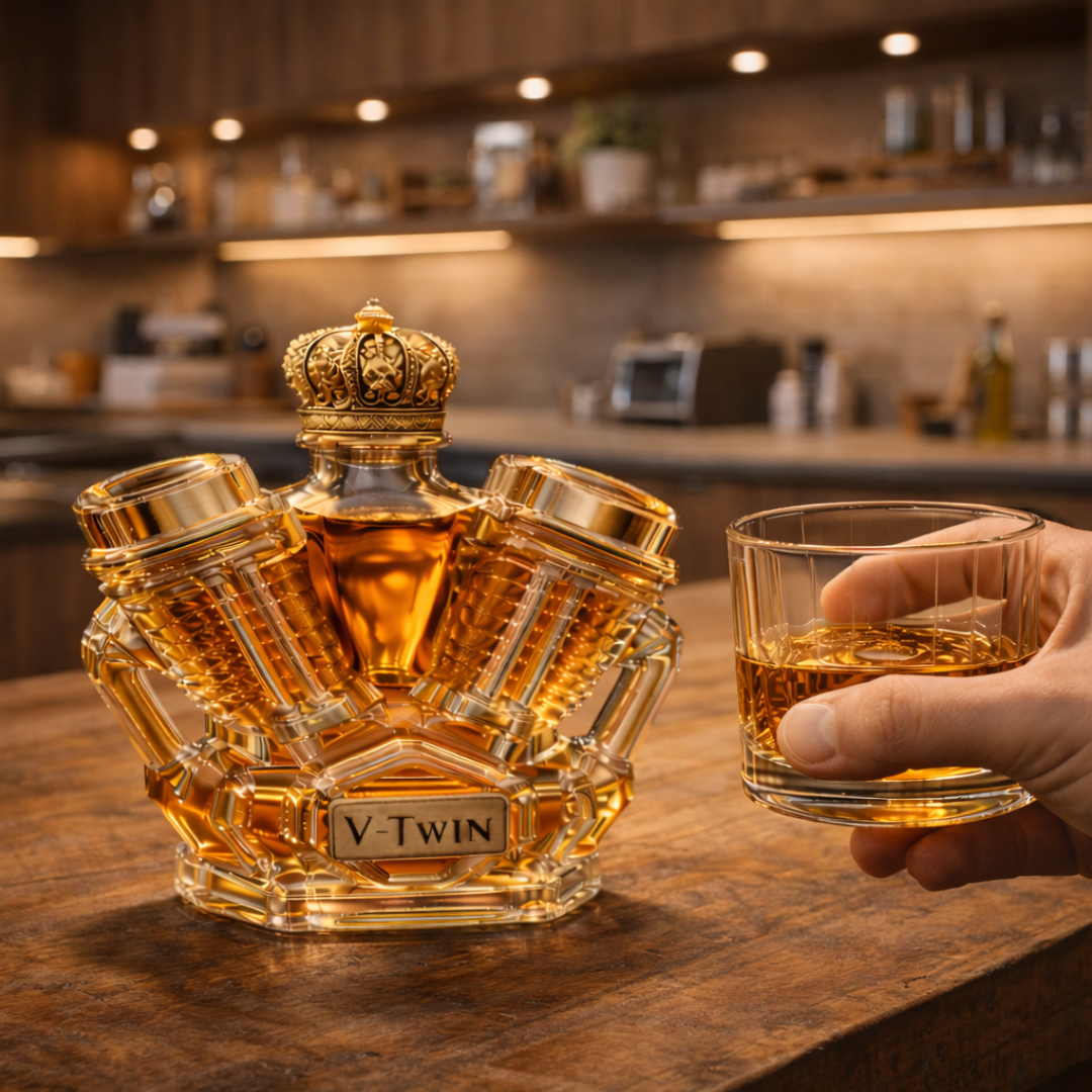 Whiskey Decanter – V-Twin Edition