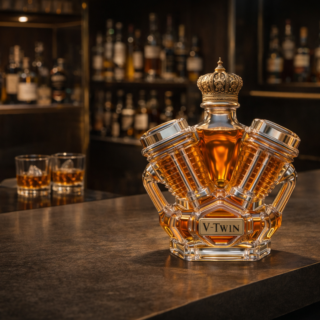 Whiskey Decanter – V-Twin Edition