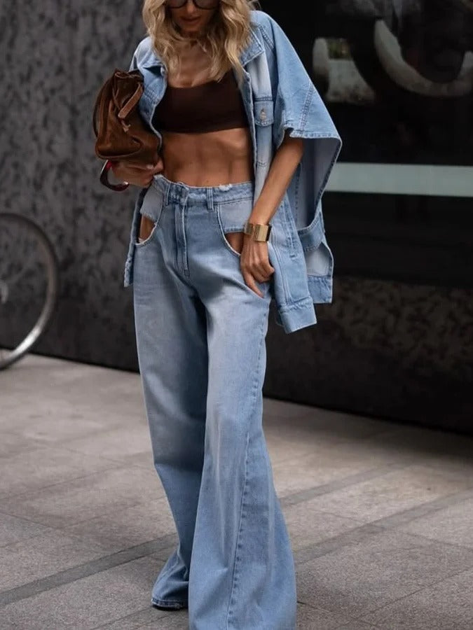 Ensemble oversize denim