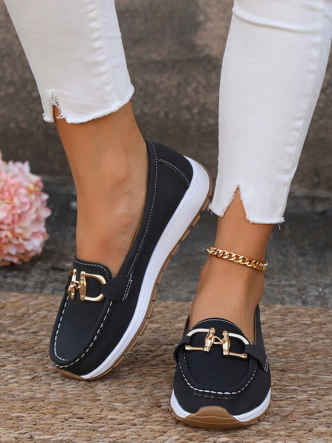 Daniela - Platform Loafers with Buckle