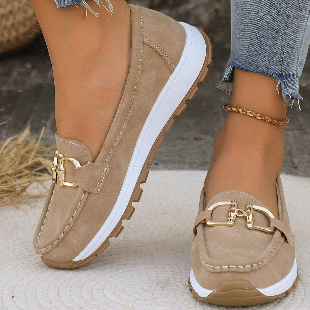 Daniela - Platform Loafers with Buckle
