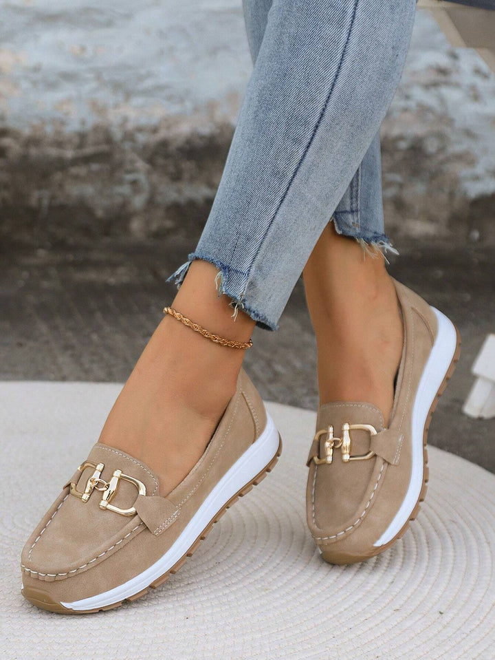 Daniela - Platform Loafers with Buckle