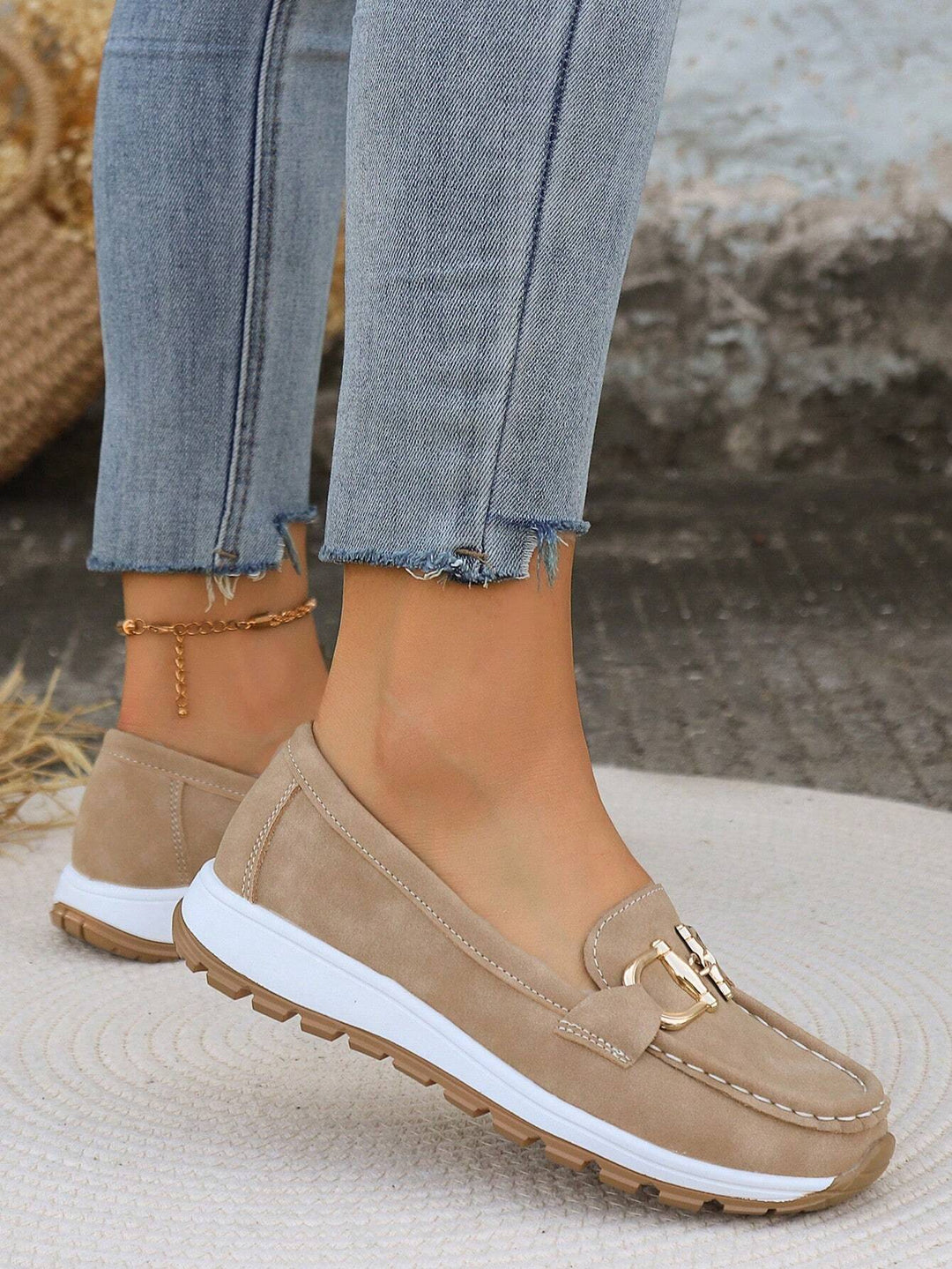 Daniela - Platform Loafers with Buckle