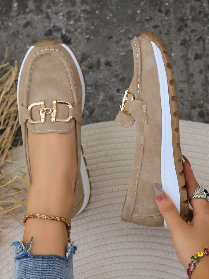 Daniela - Platform Loafers with Buckle