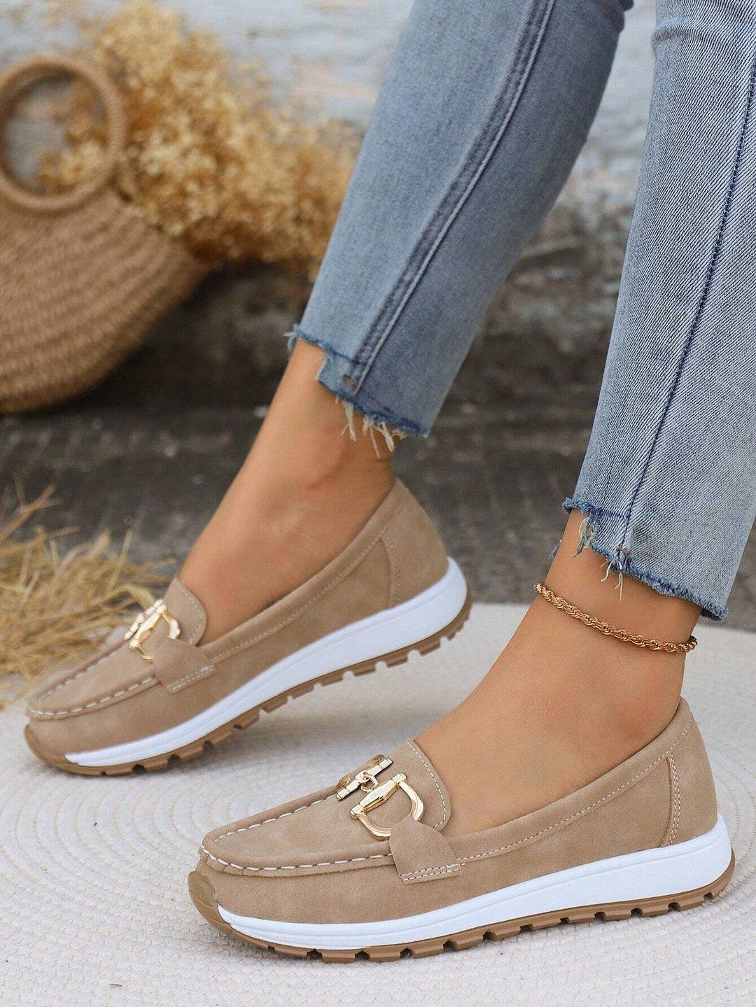 Daniela - Platform Loafers with Buckle