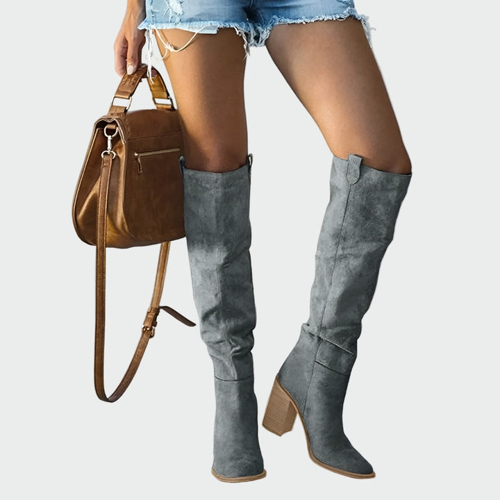 Bottes orthopédiques en cuir montantes