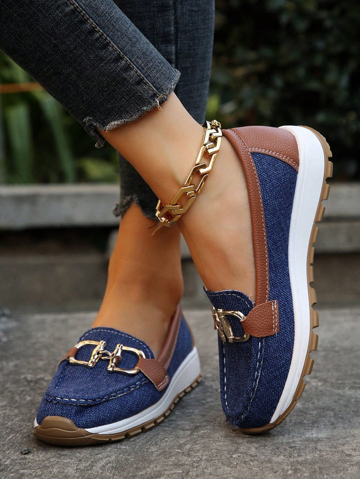 Daniela - Platform Loafers with Buckle